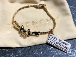  не использовался GIVENCHYji van si. лента браслет Gold Stone 