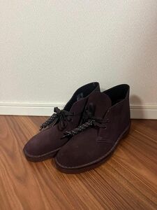 新品2.5万 CLARKS ORIGINALS デザートブーツ 26.0cm クラークスオリジナルス バーガンディ スエード