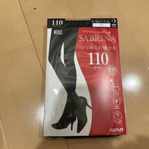 送料込み 新品 グンゼ GUNZEサブリナSABRINA 110デニールタイツ2足組 L-LL 吸湿発熱 ブラック黒　つつみこむ暖かさ　静電気防止　送料無料_画像1