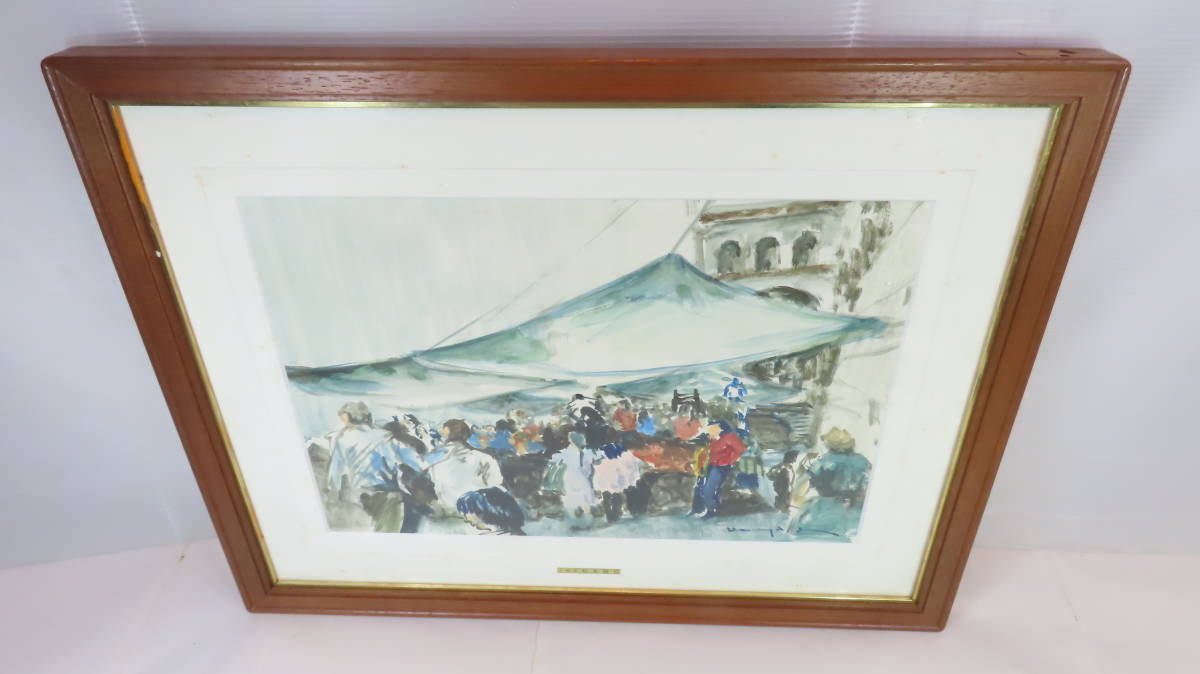 松本智也水彩画墨西哥风景画框 53-42 厘米由 Issankikai 作者 Shinsaku 签名, 绘画, 水彩, 自然, 山水画