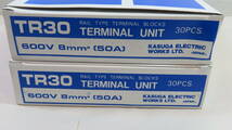 KASUGA レール式端子ユニットターミナルユニット　TR-30　2ケース 60個　未使用品_画像9