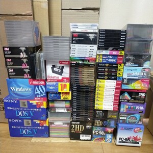 【FD】フロッピーディスク maxell TDK SONY imation 3M フロッピー 2HD PC98 Macintosh DOS/V まとめ 大量 同梱不可 120サイズ 未開封品有