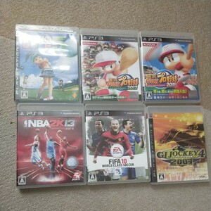 PS3 ソフト ゲーム みんなのゴルフ5 パワプロ2012 パワプロ2011 ジーワンジョッキー4 2007 NBA2K13 FIFA10 中古 まとめ 送料無料 セット