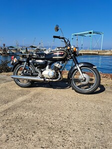 スズキ　K125　5型？　実動車　リング音でていますが調子は良いです　2スト　ビジバイ　12V　セル付き