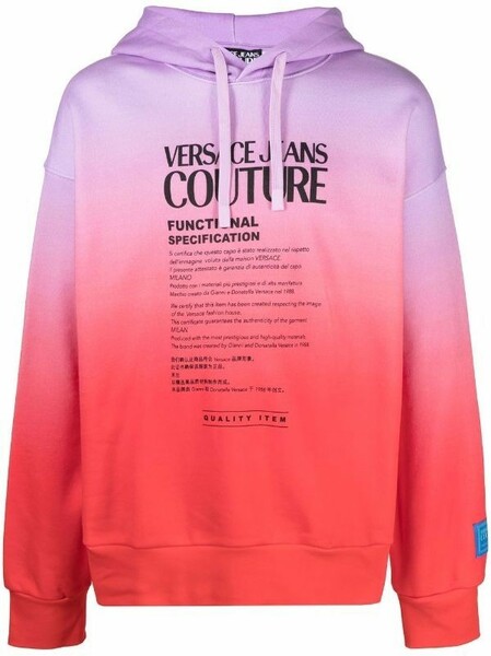 VERSACE JEANS COUTURE ヴェルサーチジーンズクチュール パーカー Mサイズ タイダイ ※現在発送まで約7〜9日