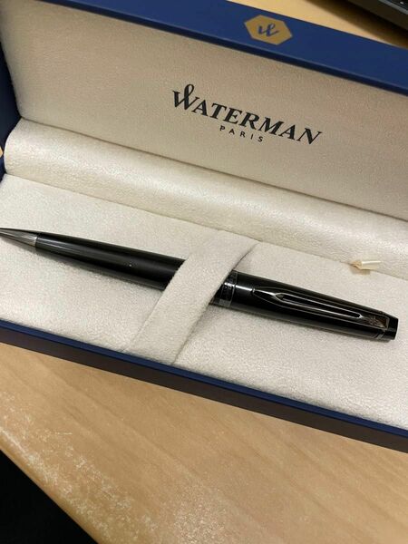 Waterman エキスパート　メタリックブラック ボールペン　ツイスト式