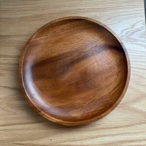 ナチュラルキッチン購入 木製プレート皿 /丸皿 食器 丸盆 お盆 木皿 天然木