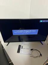 MAXZEN マクスゼン JU43SK03 43インチ 4K対応 ハイビジョン 液晶テレビ 取説　リモコン付 【現状品】_画像1