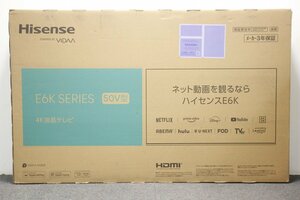 実使用無し Hisense ハイセンス 50E6K 4K液晶テレビ 50型 無線LAN YouTube等対応 2023年製 2-E073X/1/240