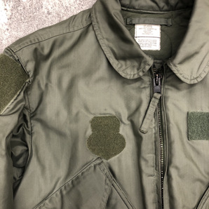 ★ US Military ミリタリー アメリカ軍 CWU 45 P Flight Jacket フライト ジャケット アウター 00s グリーン 緑 M SP0100-03-D-4128 104の画像8