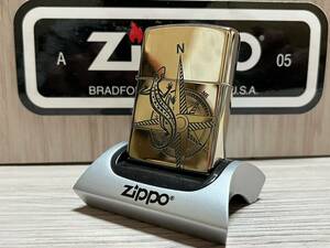 【希少】新品未使用 1995年製 Zippo 非売品 / 限定 'Marlboro Lizard' 90's マルボロ リザード コンパス ジッポー 喫煙具 オイルライター