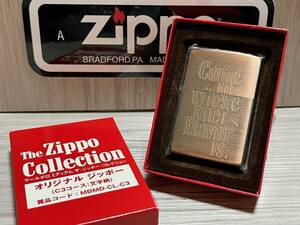 【希少】新品未使用 1999年製 Zippo 非売品 / 限定 'Marlboro Copper' 90's マルボロ カッパー 銅 ジッポー 喫煙具 オイルライター 