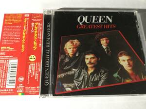 【ピクチャー・レーベル】デジタル・リマスター国内盤帯付CDベスト18曲/QUEEN/クイーン/グレイテスト・ヒッツ ＋ボーナス1曲 送料\180