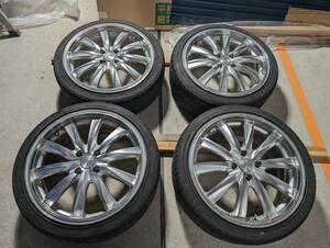 ウェッズ レオニスVX 17inch 7.0J 4-100 +45 中古タイヤ 205/40R17 アクア 