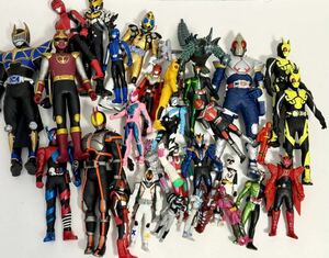 1円〜 当時物 特撮 戦隊 ヒーロー ウルトラマン 仮面ライダー フィギュア ソフビ 人形 まとめて 大量セット 現状品