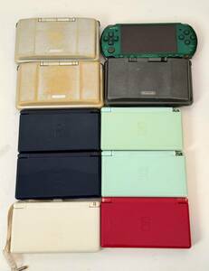 Nintendo ニンテンドーDS DSLite PSP-3000 10台 セット まとめて 年賀オリジナル? 大量 USG-001 SONY ジャンク
