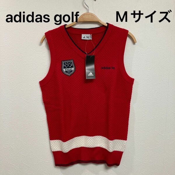 adidas golf メンズゴルフベスト【新品】Mサイズ　ゴルフウェアメンズ