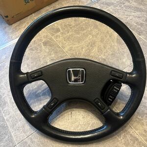 HONDA accord CA6ホンダ アコード アコード 純正ステアリングホイールクルコンスイッチ 本革 genuine steering wheel