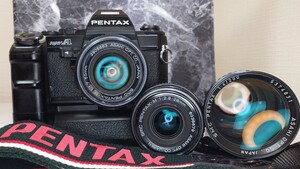 【終活整理】PENTAX SUPER A＋PENTAX-M 50mm f1.7＋28mm f2.8＋200mm f4＋モータードライブA フルセット 各動作良好 外観光学良好 連写OK