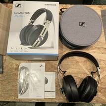 【送料無料】SENNHEISER momentum 3 wireless ゼンハイザー モメンタム 3 M3AEBTXL Bluetooth オーディオ ブラック 元箱付属●BB01N147_画像1