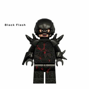 即納　1体　ブラック　フラッシュ　ミニフィグ ブロック LEGO レゴ　互換 ミニフィギュア en 1