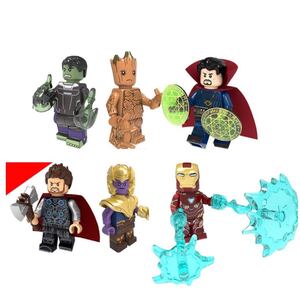 即納 6体セット アイアンマン ソー　マーベル アベンジャーズ　ブロック ミニフィグ レゴ LEGO 互換 ミニフィギュア　em