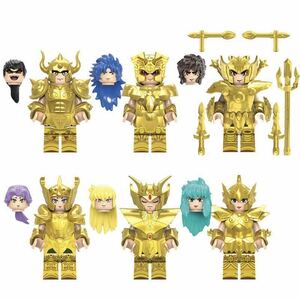 即納 6体セット セイントセイヤ　ブロック ミニフィグ レゴ LEGO 互換 ミニフィギュア　eq 2