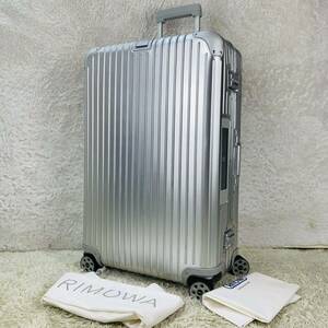 【極美品】RIMOWA リモワ TOPAS トパーズ E-Tag 電子タグ 82L 4輪 MW TSAロック チェックインL シルバー アルミニウム キャリー ケース