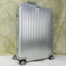 【美品】RIMOWA リモワ TOPAS トパーズ 最大容量 104L 4輪 MW TSAロック オリジナル ORIGINAL チェックイン アルミニウム キャリー ケース_画像1