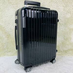 【美品】RIMOWA リモワ SALSA DELUXE サルサデラックス 32L 4輪 MW 機内持ち込み TSAロック ブラック 光沢黒 超軽量 スーツケース キャリー