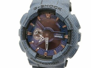 1円◇稼働◇　カシオ　GA-110DC　G-SHOCK　ネイビー　クオーツ　メンズ　腕時計　　J54011