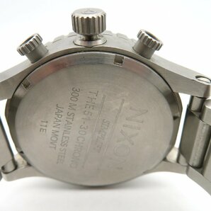 1円□ジャンク□ ニクソン   ネイビー クオーツ メンズ 腕時計  K08303の画像5