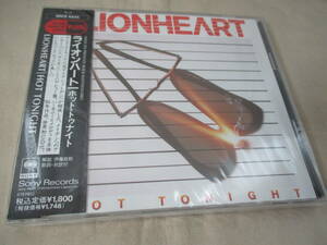 LIONHEART Hot Tonight ‘92(original ’84) 新品未開封 世界初CD化 元Iron MaidenのDennis Strattonのメロディアス・ハード