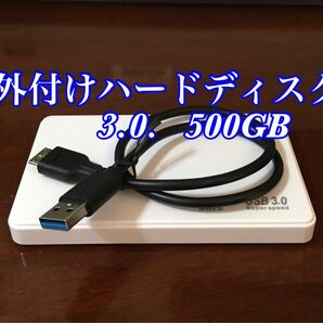 外付けハードディスク　500GB(20)