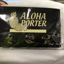 ALOHA PORTER アロハポーター　ピンバッジ3つセット　未使用状態_画像1