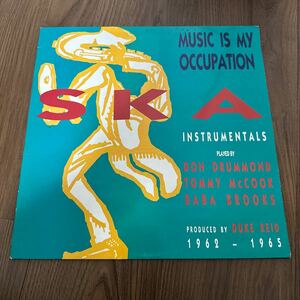 希少UK盤LP!! MUSIC IS MY OCCUPATION SKA INSTRUMENTALS スカ インストゥルメンタル 1962-1965 TRLS259 レコード TOMMY MCCOOK BROOKS