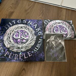 希少直筆サイン入り500セット限定CD+DVD+2LP!! WHITESNAKE ホワイトスネイク PURPLE ALBUM パープルアルバム スリップマット付 Tシャツ付