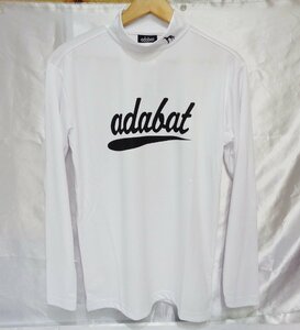 2023 autumn winter model # Adabat adabat long sleeve mok neck shirt ADB3F-05 L size # white 