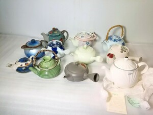  茶道具　急須 /ティーポット　まとめて　11点 　ungaro/九谷焼/有田焼/他　煎茶道具 　茶器 　未使用+中古品