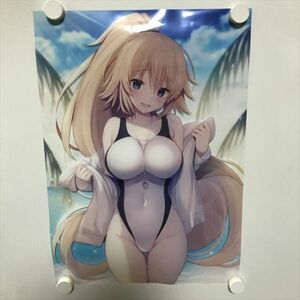 A69445 ◆ジャンヌ・ダルク　Fate FGO A3サイズ クリアポスター 送料350円 ★何点買っても送料350円★