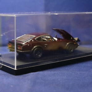 ☆1/43・京商〃NISSAN FAIRLADY 240ZG/HS30・ニッサン フェアレディ240ZG・WIDE WHEEL/WATANABE〃マルーン/No.03166M・保護ケース付き★の画像7