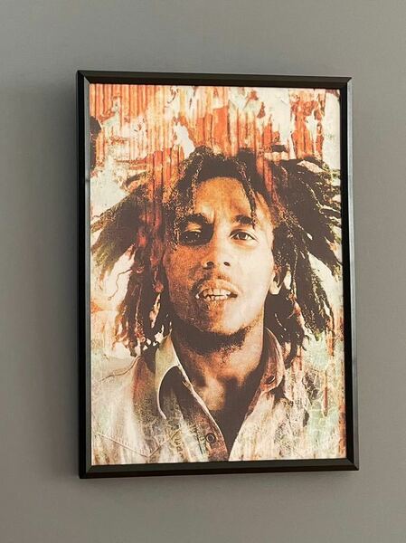 【額付き】A4アートポスター Bob Marley ボブマーリー レゲエ reggae ラスタ インテリア B012