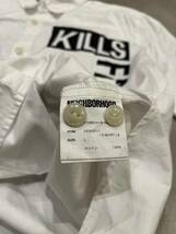 【中古】NEIGHBORHOOD DESIGN-1/C-SHIRT.LS 白 Lサイズ / ネイバーフッド / シャツ / THIS MACHINE KILLS FASCISTS /_画像8