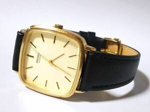 【Sr5】SEIKO/セイコー◇Chariot/シャリオ/7431-5250/CAA894◇1985年製♂3針クオーツ/新品ベルト/美品