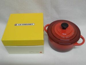 ル・クルーゼ LE CREUSET ミニココット 耐熱 テーブルウェア ストーンウェア レッド 赤色 箱付き 陶器
