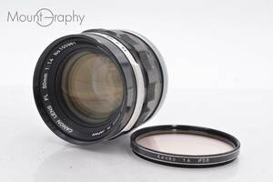 ★極上美品★ キヤノン Canon FL 50mm F1.4 レンズフィルター付 #tk2003