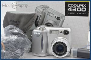 ★極上美品★ ニコン Nikon COOLPIX 4300 箱、ケース、ストラップ、レンズキャップ、バッテリー、DC電源ケーブル、映像ケーブル付 #tk2108