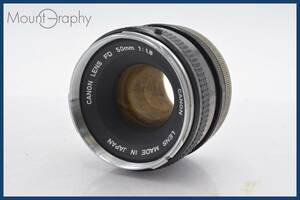 ★実用美品★ キヤノン Canon FD 50mm F1.8 ★完動品★同梱可 #tk2202