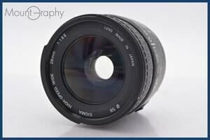 ★良品★ シグマ SIGMA HIGH-SPEED WIDE 28mm F1.8 II デジタル非対応 #tk2263