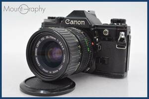 ★良品★ キヤノン Canon AE-1 + NEW FD 35-70mm F3.5-4.5 前キャップ、フィルター付 ★完動品★同梱可 #tk2289